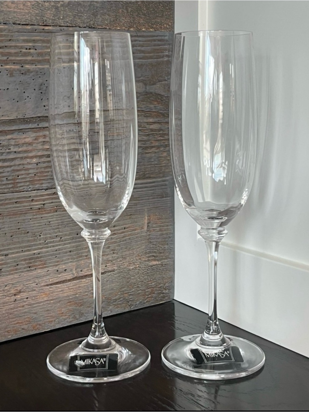 Mikasa Champagne Flutes - Stephanie Pattern